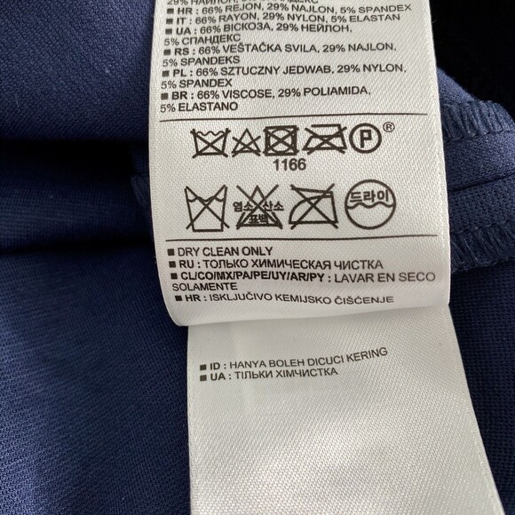 BANANA REPUBLIC Women's Size 10 Mini Skirt Navy Blue Ponte Knit Casual Career - Picture 8 of 10